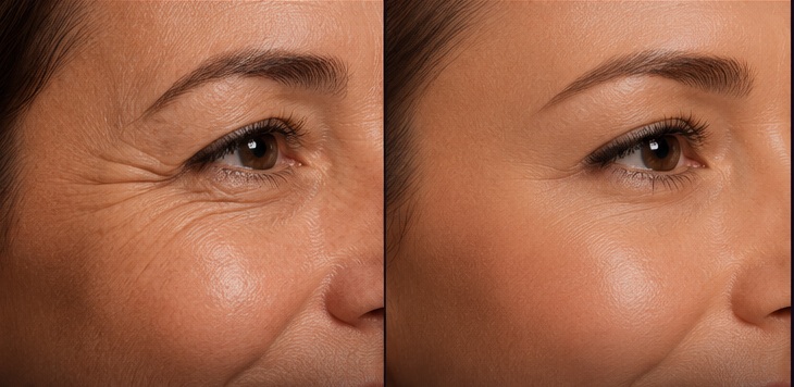 Dysport crow's feet before and after