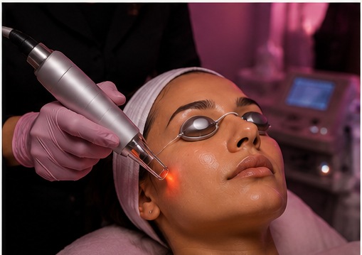 Laser skin resurfacing treatment